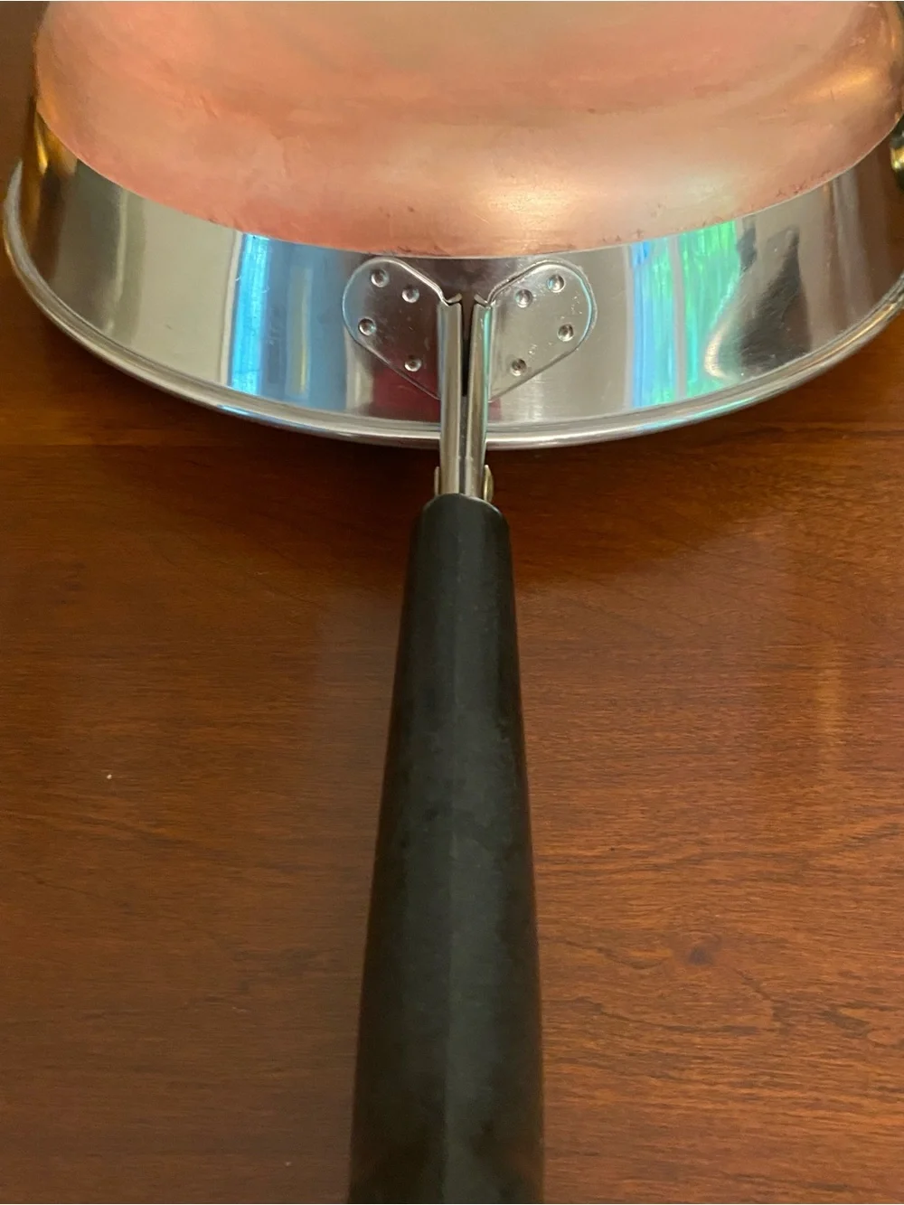 Vtg RevereWare Copper Clad 8” Skillet & Lid.  Made 1978 Clinton, IL NICE